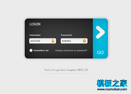 Web 2.0 Login后台登陆html模板