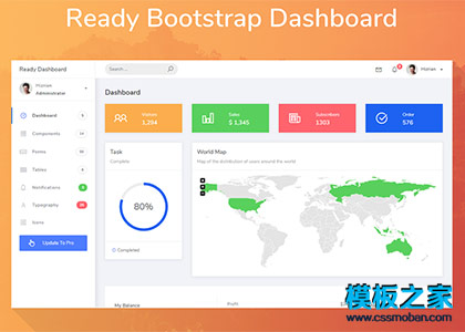 高端精品bootstrap前端UI框架后台模板