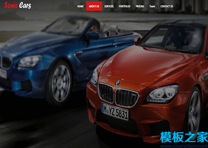 Sonic Cars单页引导式汽车维修公司bootstarp模板