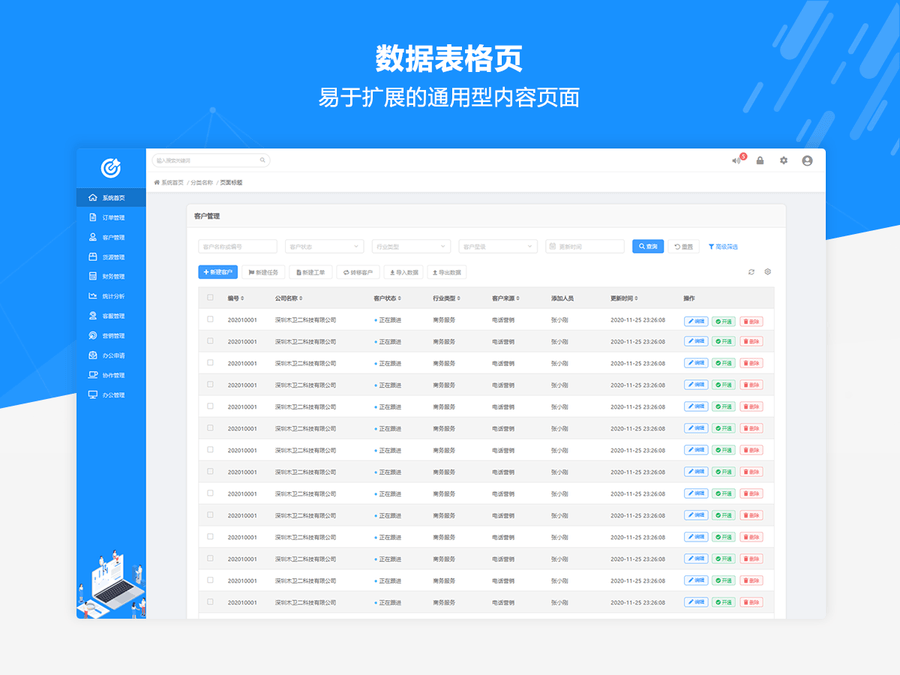 Axure RP中后台管理信息系统通用原型模板